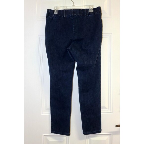 Soft Surroundings Jeggings Pullon Womens Size M Stretch Blue Dark Wash - Picture 3 of 8